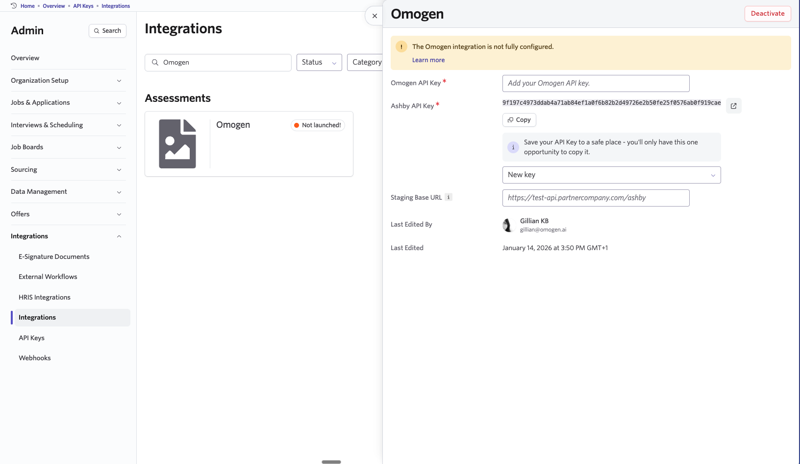 Omogen Ashby API Key 2