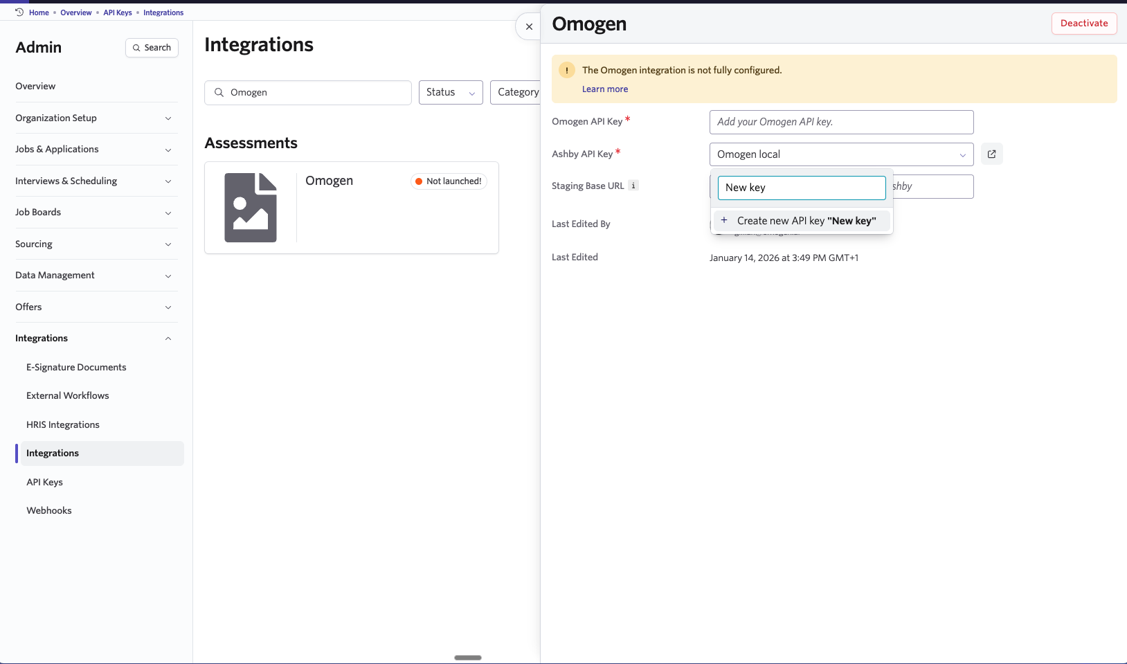 Omogen Ashby API Key