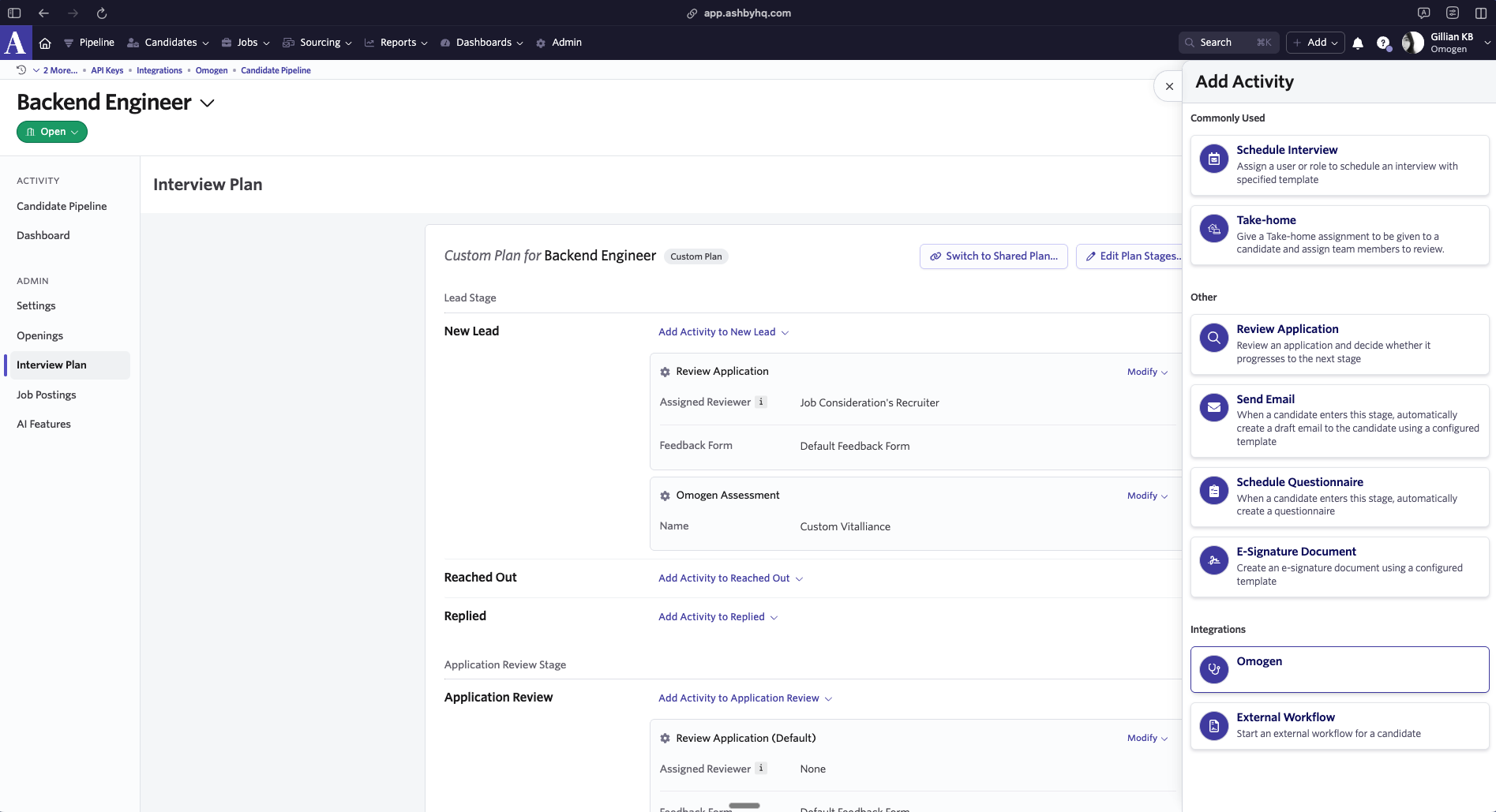 Omogen Ashby assessment type