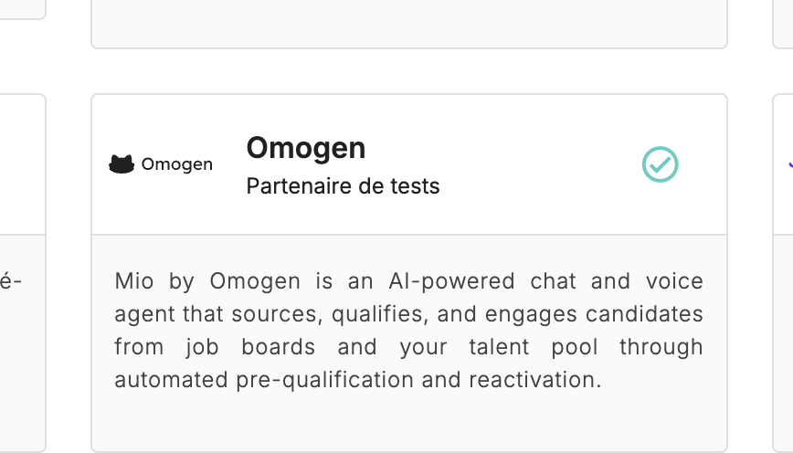 Omogen dans la Marketplace Beetween