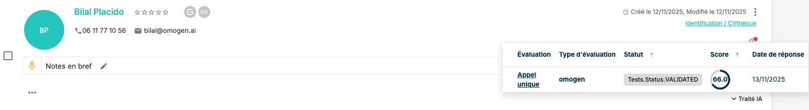 Omogen Between statut valide 2 