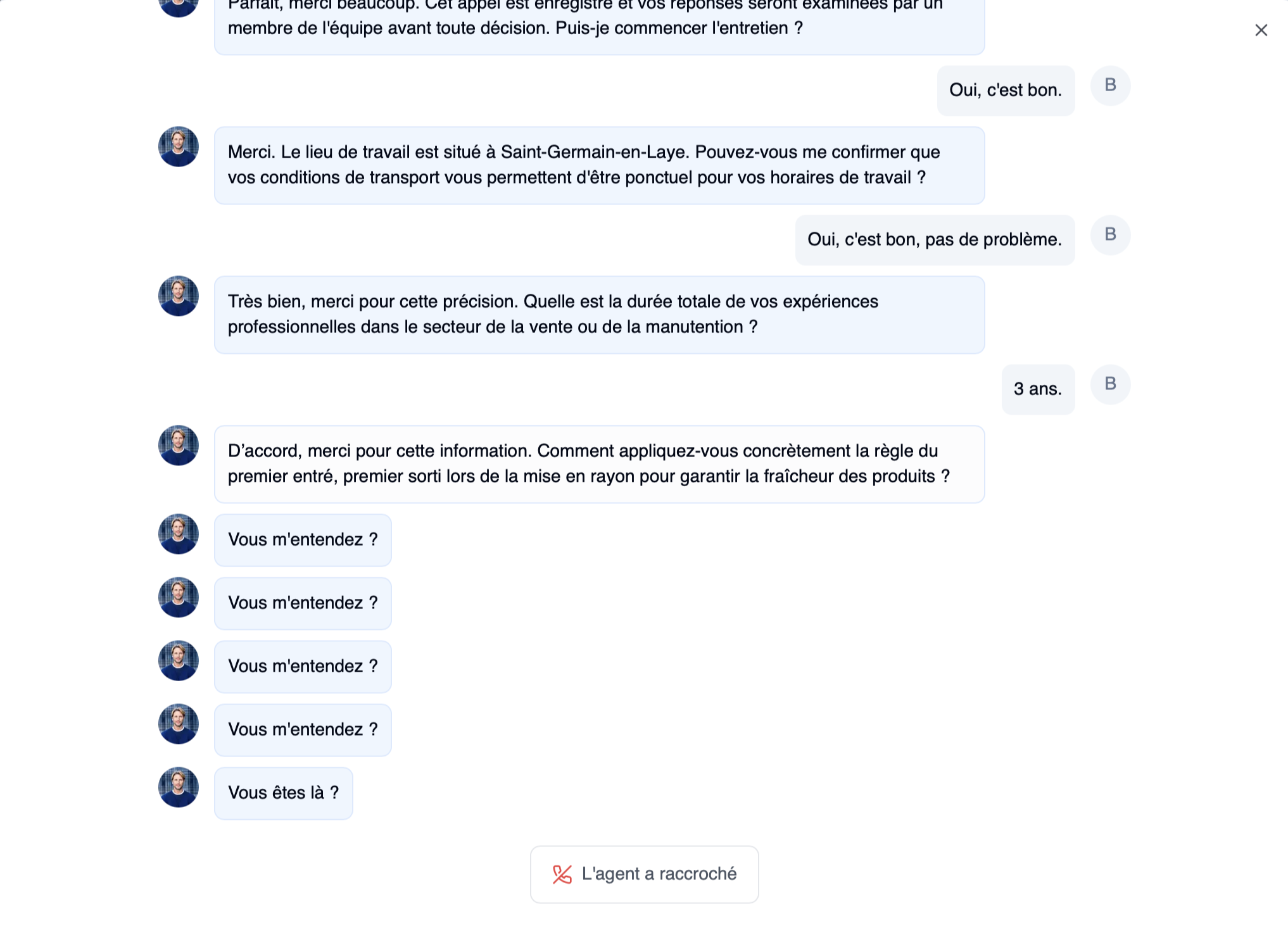 Alex raccroche - explication