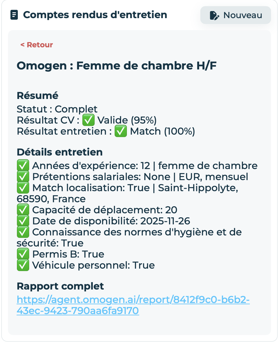 Omogen Job Explorer rapport complet 100%