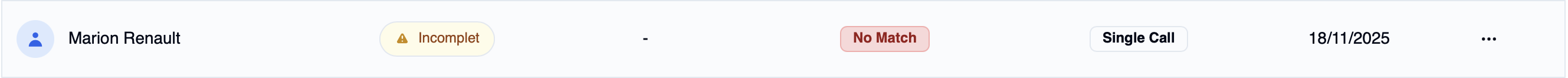 Exemple de rapport d'entretien Omogen