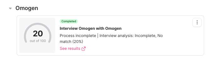 Omogen Teamtailor incomplet  