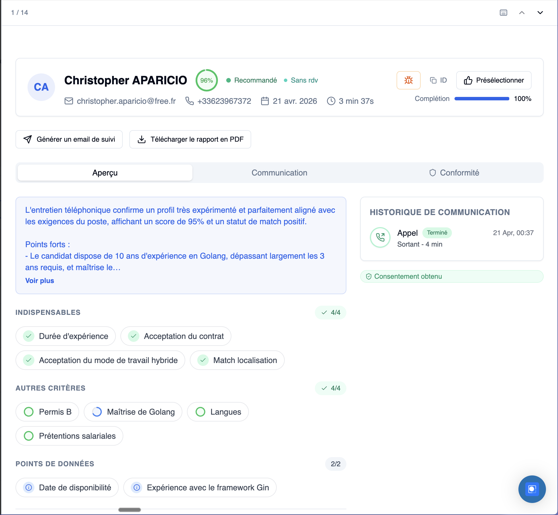 Tool4Staffing — rapport détaillé