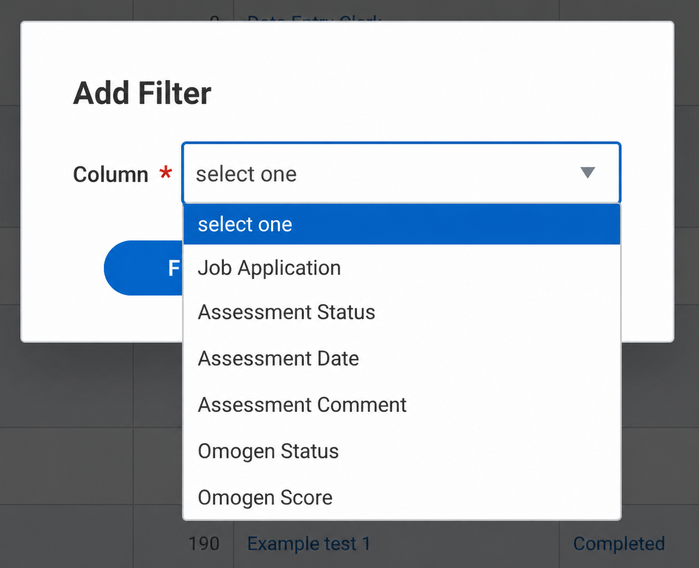 Comparer les évaluations des candidats dans Workday — étape 1